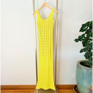 Alice + Olivia Veronique Crochet Tank Midi-Dress